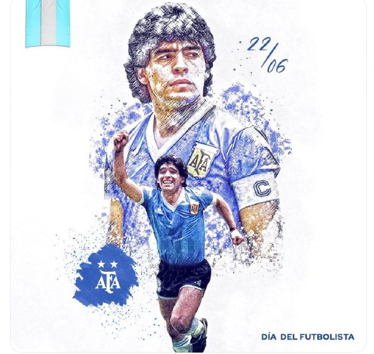 “Gol del Siglo”: recordaron a Maradona en conmemoración del “Día del Futbolista”