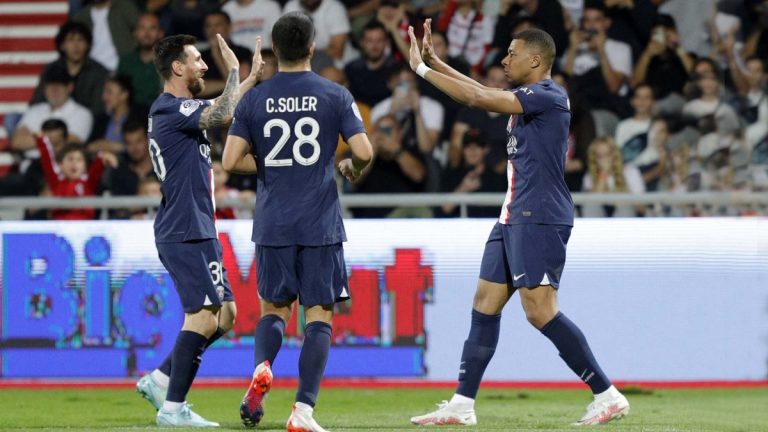 Con Messi como titular, PSG goleó a Auxerre