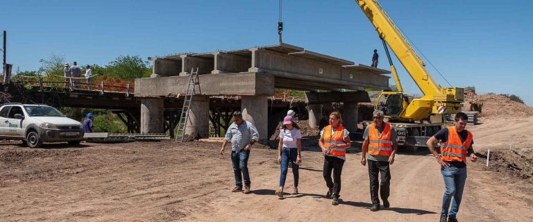 Avanza la construcción del puente sobre arroyo La Jacinta, cerca de Gualeguay