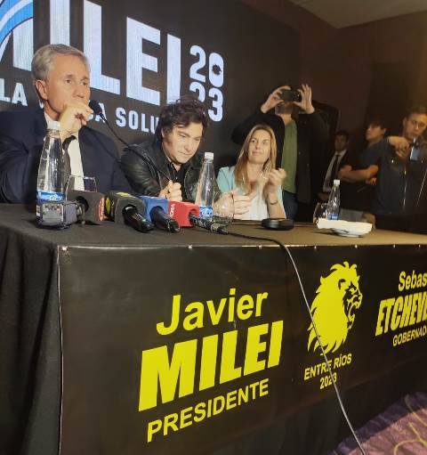 Junto a Milei, Sebastián Etchevehere lanzó su candidatura a gobernador