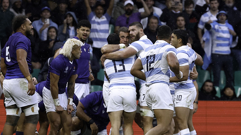 Los Pumas lograron ante Samoa su primer triunfo en el Mundial de Rugby