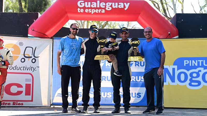 El Rally Entrerriano pasó por Gualeguay y consagró campeón a Guillermo Pitón