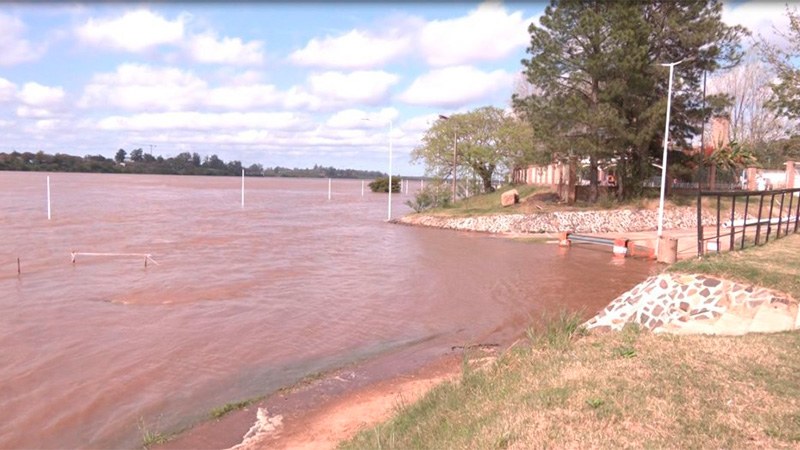 El río Uruguay alcanzó los 10,86 metros frente al puerto de Concordia