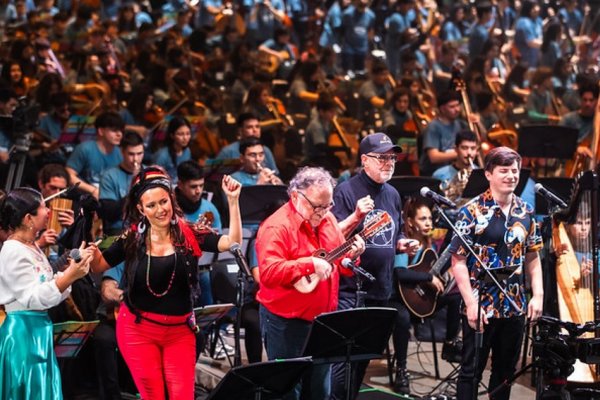 La televisión pública emitirá el concierto único del que participó la orquesta “Cunumí” de Paraná