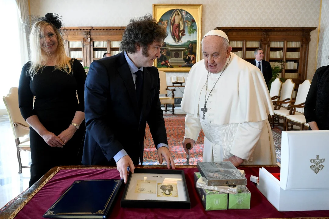 Milei y Francisco estuvieron reunidos más de una hora en el Vaticano