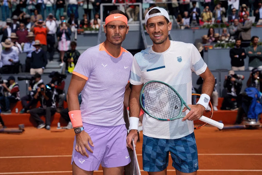 Pedro Cachín no pudo con Rafael Nadal y quedó eliminado del Madrid Open