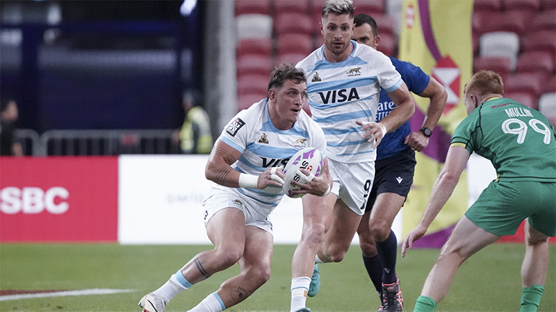 Los Pumas 7s cayeron ante Irlanda y quedaron eliminados de la lucha por el título en Singapur