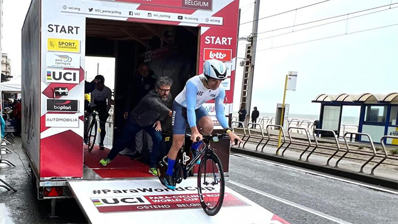 Los entrerrianos cerraron su jornada en la Copa del Mundo de Ruta de Ciclismo Adaptado