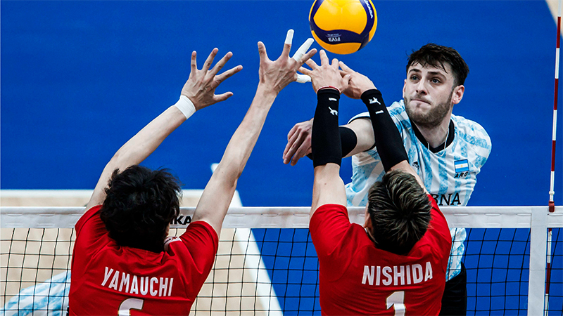 Con el entrerriano Vicentin, Argentina cayó en su debut de la VNL