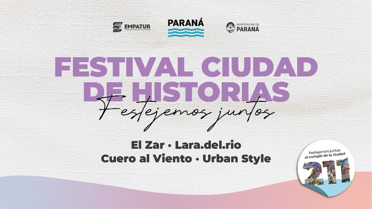 El aniversario de la ciudad tendrá un Festival para toda la familia