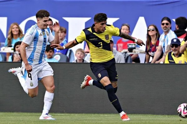 Argentina venció a Ecuador en el primer partido amistoso