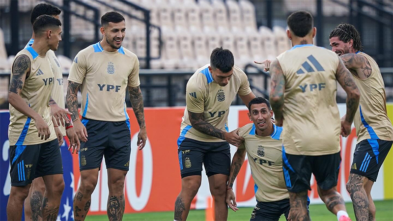 La Selección Argentina tuvo su entrenamiento pensando en el debut en la Copa América